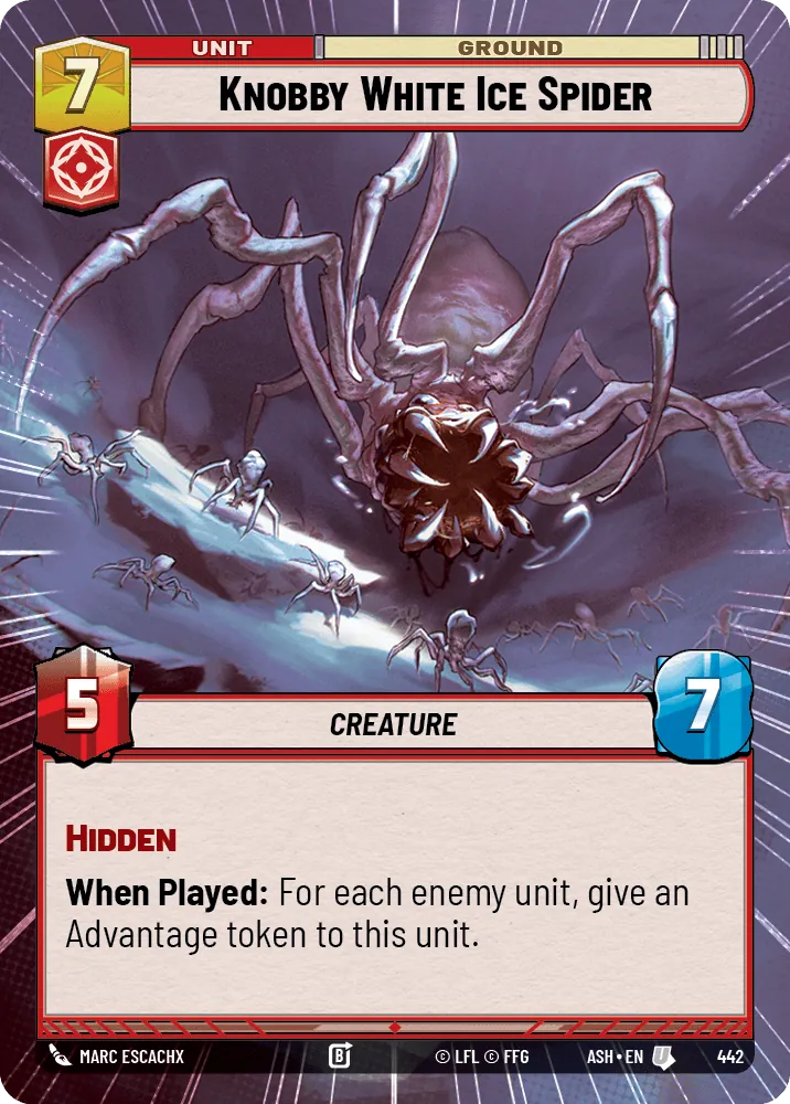 Knobby White Ice Spider — Hyperspace
