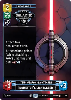 Inquisitor's Lightsaber — GC Top 64