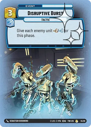 Disruptive Burst — Weekly Play Foil