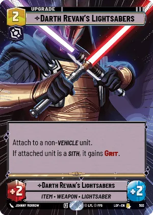 Darth Revan's Lightsabers — Hyperspace
