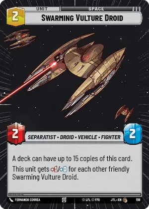Swarming Vulture Droid — Hyperspace
