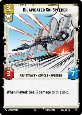 Dilapidated Ski Speeder — Standard Foil