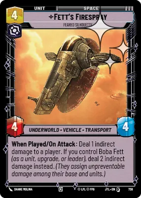 Fett's Firespray — Standard Foil