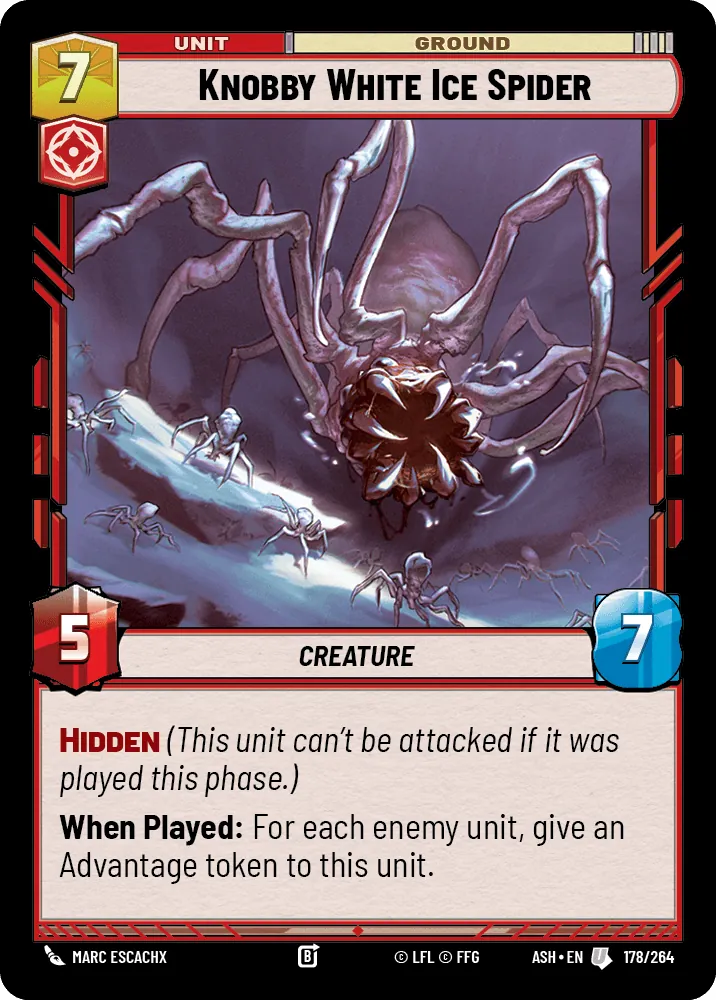 Knobby White Ice Spider