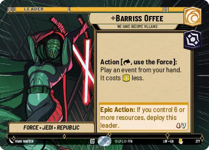 Barriss Offee — Hyperspace