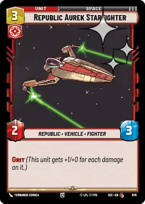 Republic Aurek Starfighter — Standard Foil