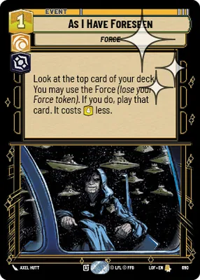As I Have Foreseen — Standard Foil