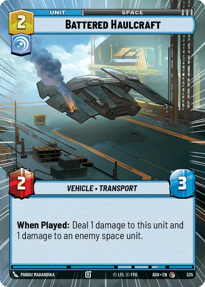Battered Haulcraft — Hyperspace