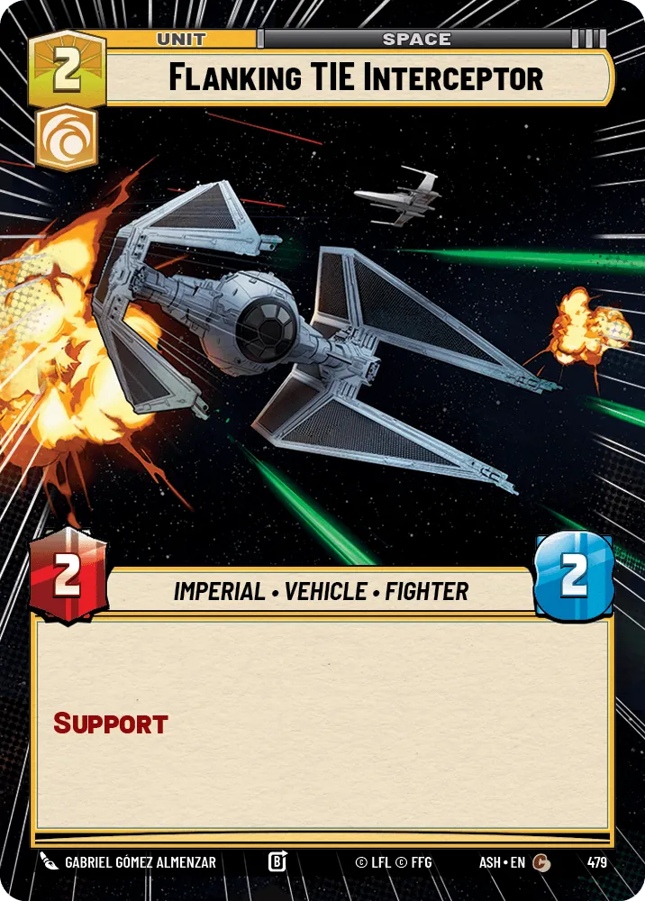 Flanking TIE Interceptor — Hyperspace