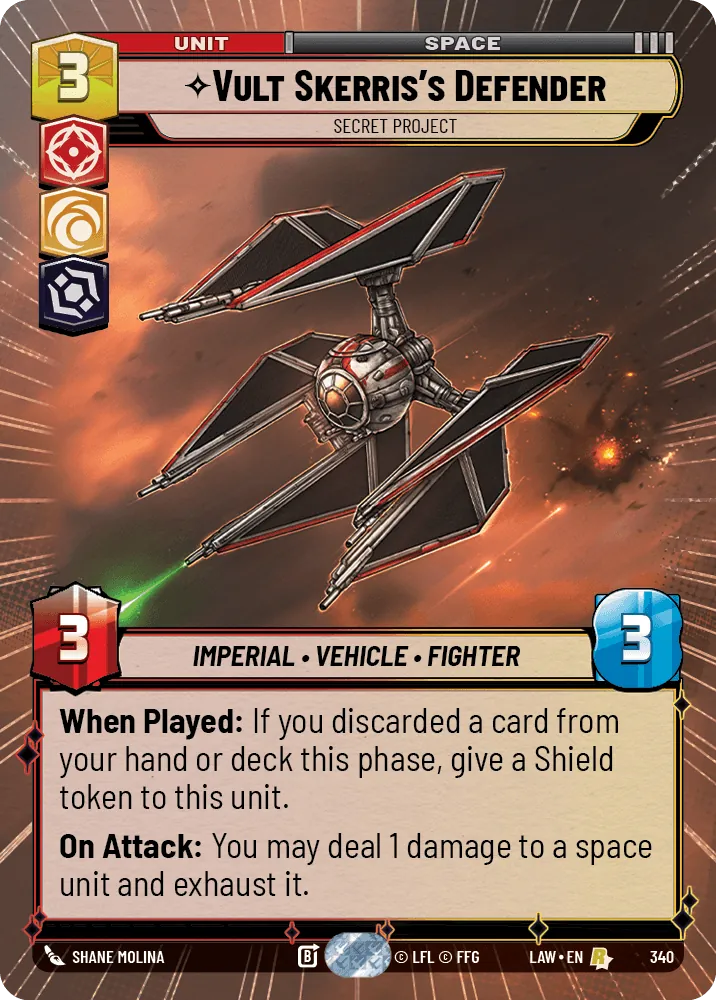 Vult Skerris's Defender — Hyperspace