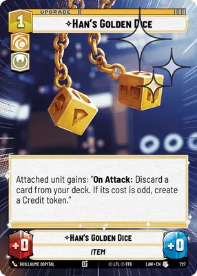Han's Golden Dice — Hyperspace Foil