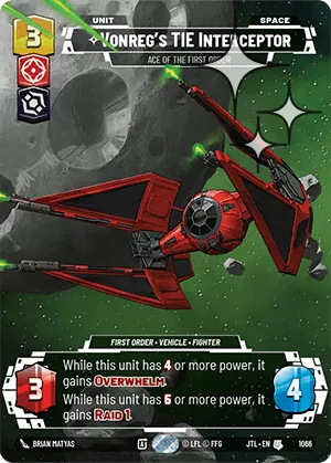 Vonreg's TIE Interceptor — Foil Prestige