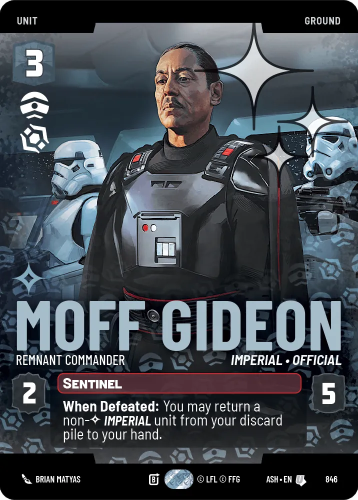 Moff Gideon — Foil Prestige