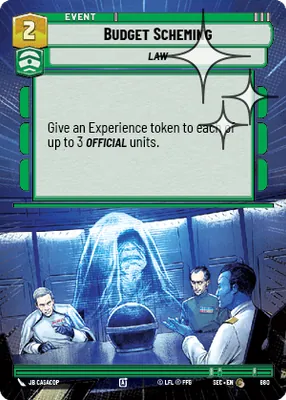 Budget Scheming — Hyperspace Foil