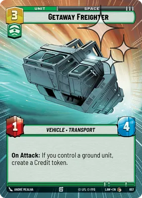 Getaway Freighter — Hyperspace Foil