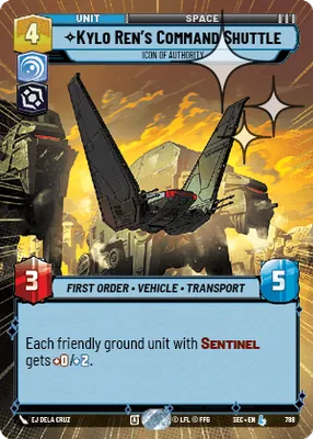 Kylo Ren's Command Shuttle — Hyperspace Foil