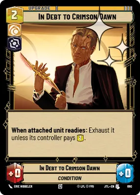 In Debt to Crimson Dawn — Standard Foil