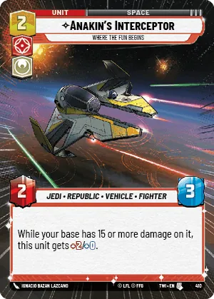 Anakin's Interceptor — Hyperspace