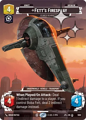 Fett's Firespray — Foil Prestige