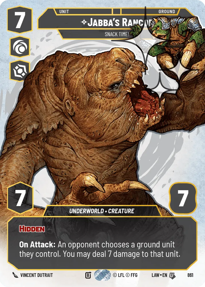 Jabba's Rancor — Foil Prestige