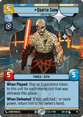 Darth Sion — Hyperspace Foil