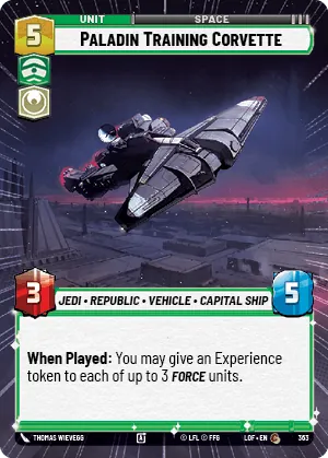 Paladin Training Corvette — Hyperspace
