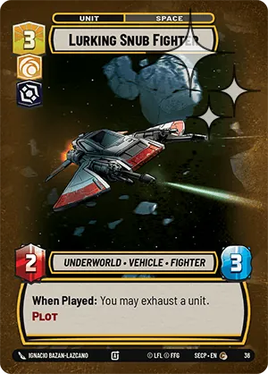Lurking Snub Fighter — Weekly Play Foil