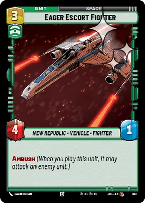 Eager Escort Fighter — Standard Foil