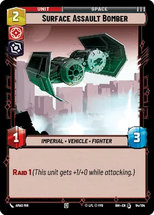 Surface Assault Bomber — Standard