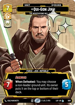 Qui-Gon Jinn — Foil Prestige