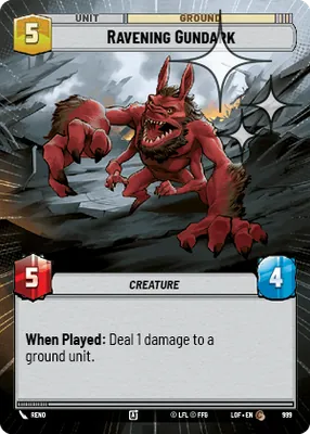 Ravening Gundark — Hyperspace Foil