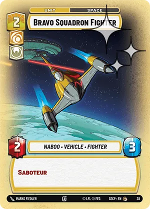 Bravo Squadron Fighter — Weekly Play Foil