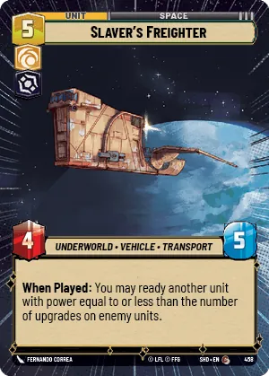 Slaver's Freighter — Hyperspace