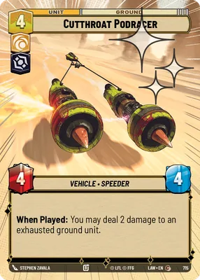 Cutthroat Podracer — Hyperspace Foil