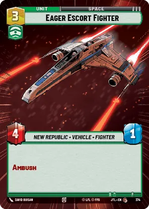 Eager Escort Fighter — Hyperspace