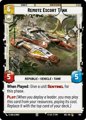Remote Escort Tank — Standard Foil