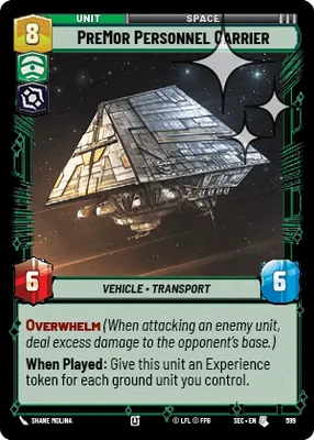 PreMor Personnel Carrier — Standard Foil