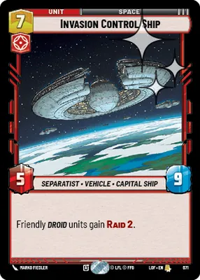 Invasion Control Ship — Standard Foil