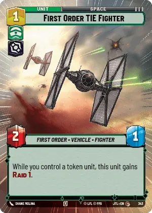 First Order TIE Fighter — Hyperspace