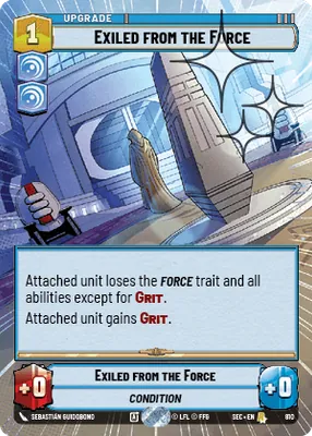 Exiled from the Force — Hyperspace Foil