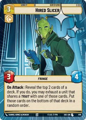 Hired Slicer — Hyperspace Foil