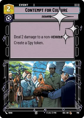 Contempt for Culture — Standard Foil