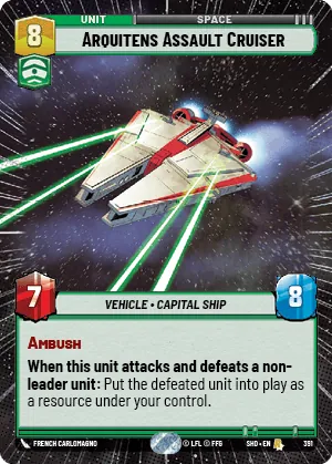 Arquitens Assault Cruiser — Hyperspace
