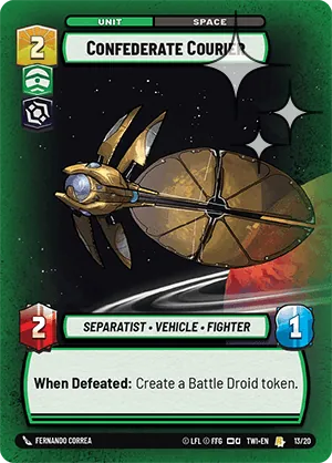 Confederate Courier — Weekly Play Foil