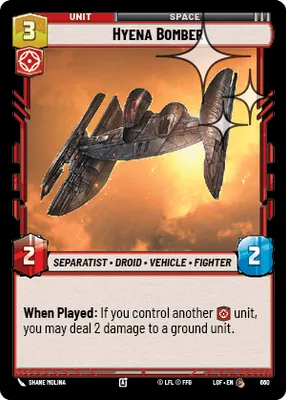 Hyena Bomber — Standard Foil