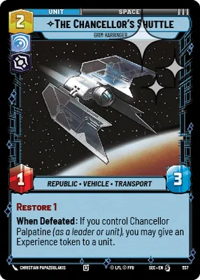 The Chancellor's Shuttle — Standard Foil