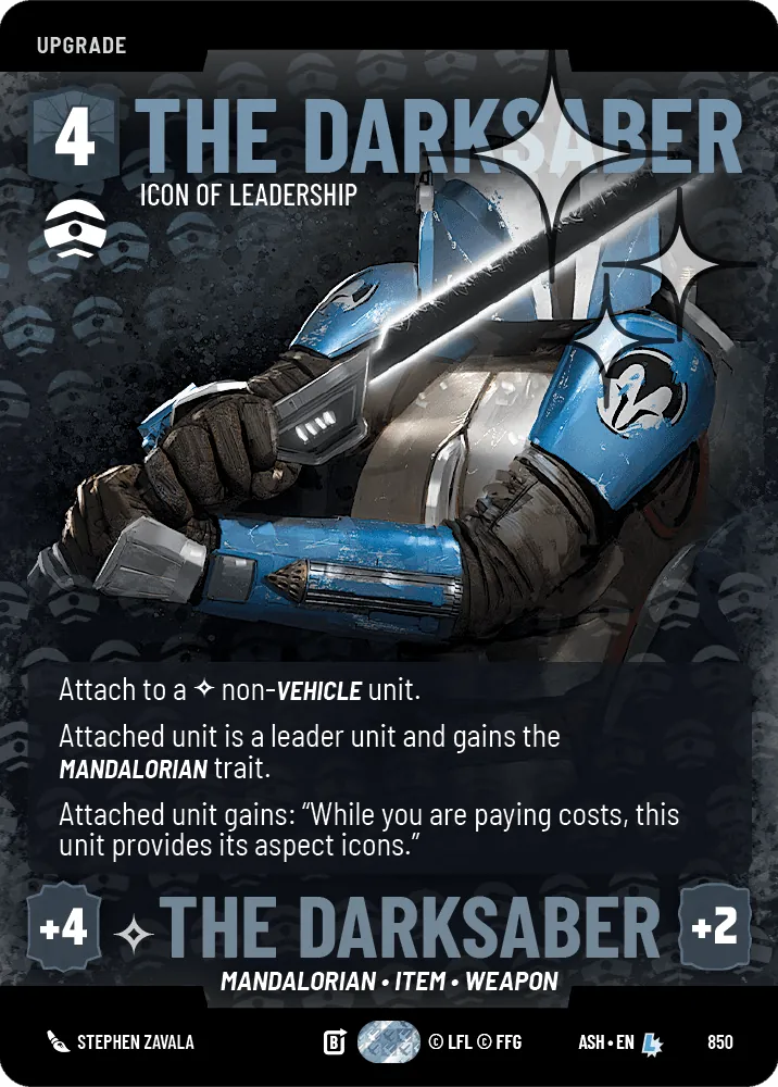 The Darksaber — Foil Prestige