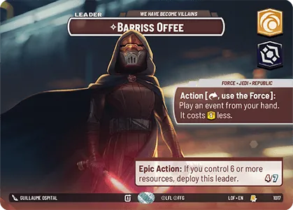 Barriss Offee — Showcase