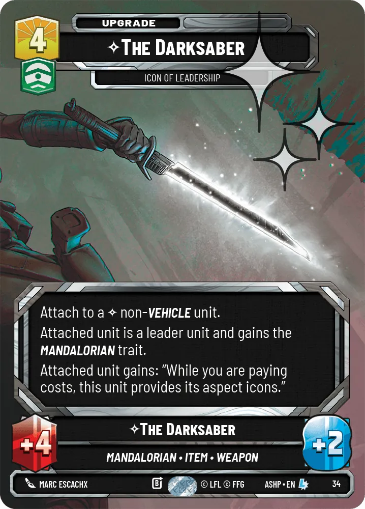 The Darksaber — Weekly Play Foil