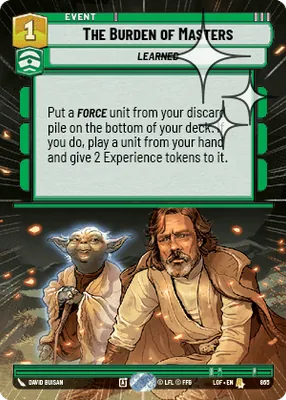 The Burden of Masters — Hyperspace Foil